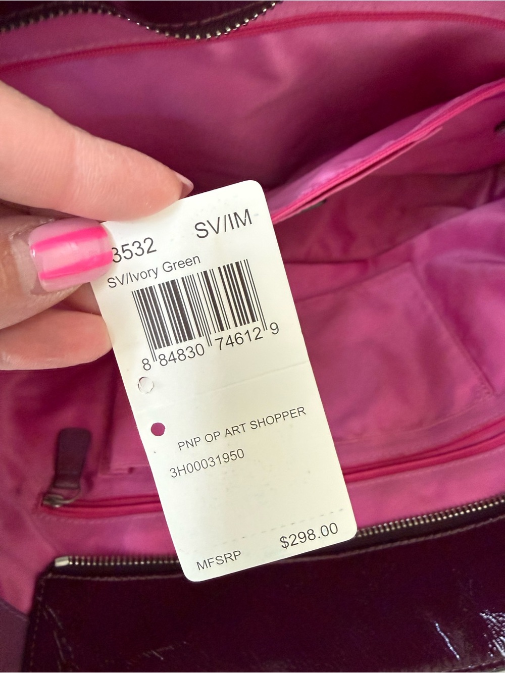 Coach Plum Patent Leather Shoulder Bag - Picture 3 of 3